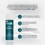HairMD Onarıcı Saç Bakım Şampuanı 250 ml - Görsel 2