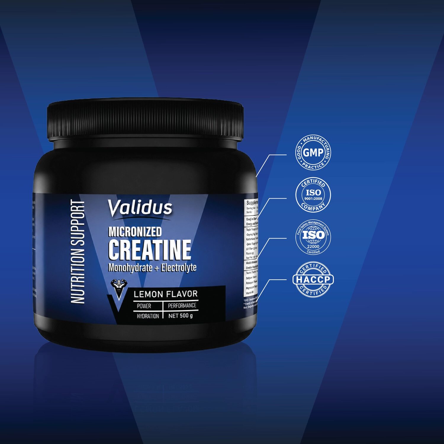 Creatin Monohydrate + Electrolyte 500g - Görsel 5