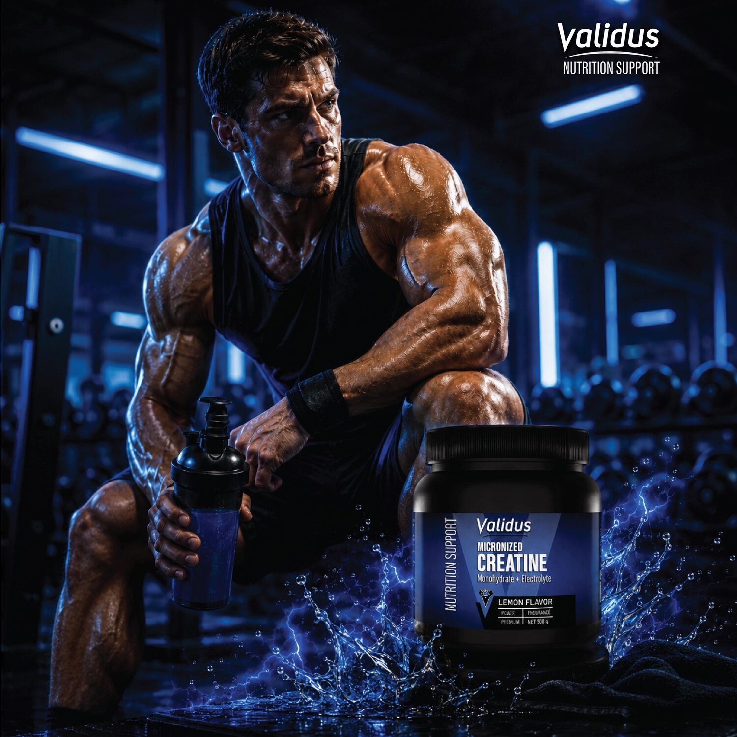 Creatin Monohydrate + Electrolyte 500g - Görsel 7