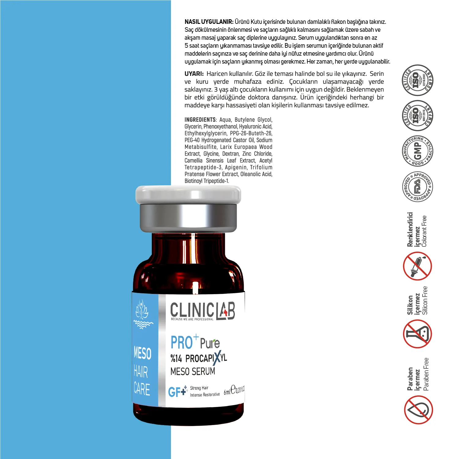 %14 Procapixyl Büyüme Faktörü Meso Serum 6ml x 2 adet - Görsel 6