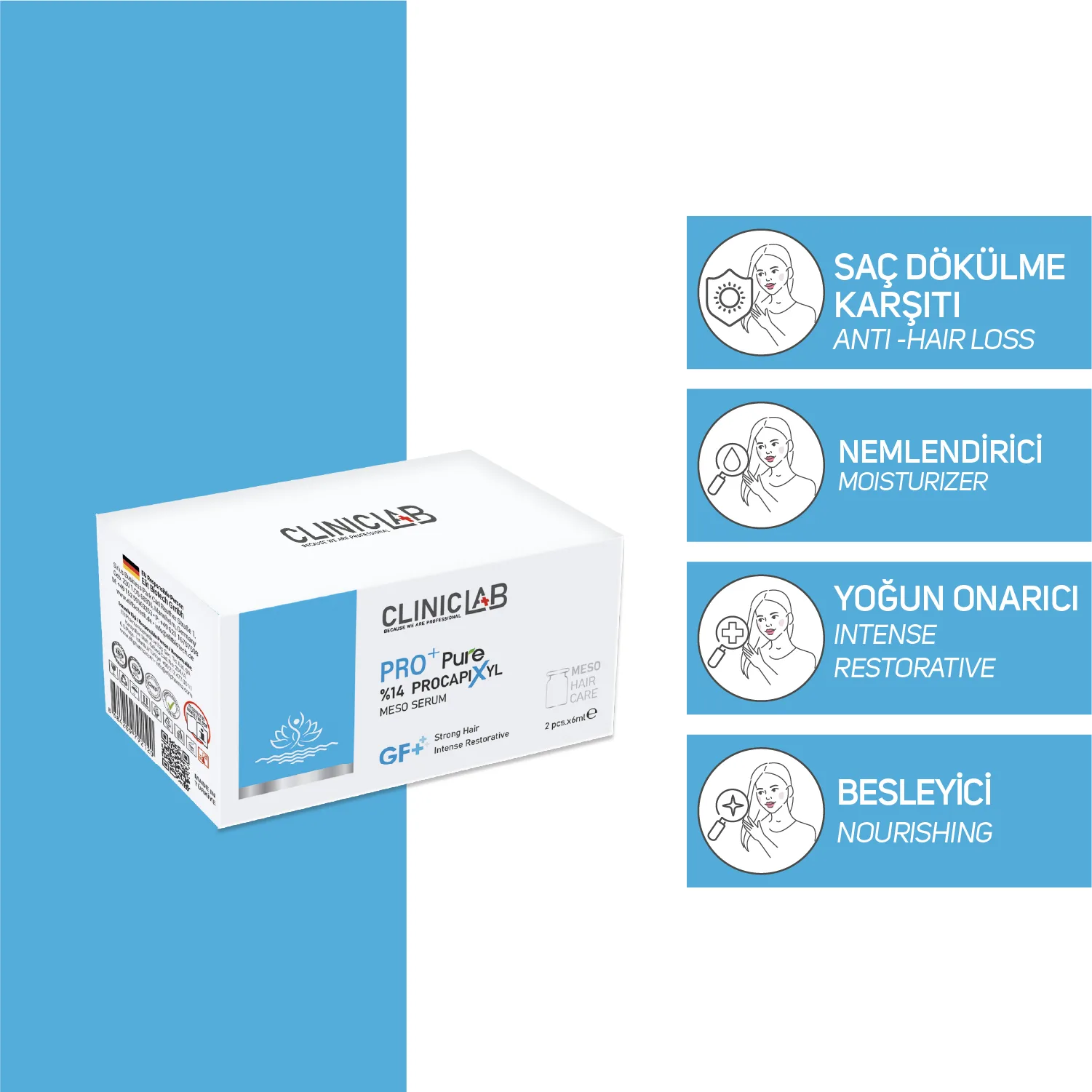 %14 Procapixyl Büyüme Faktörü Meso Serum 6ml x 2 adet - Görsel 3