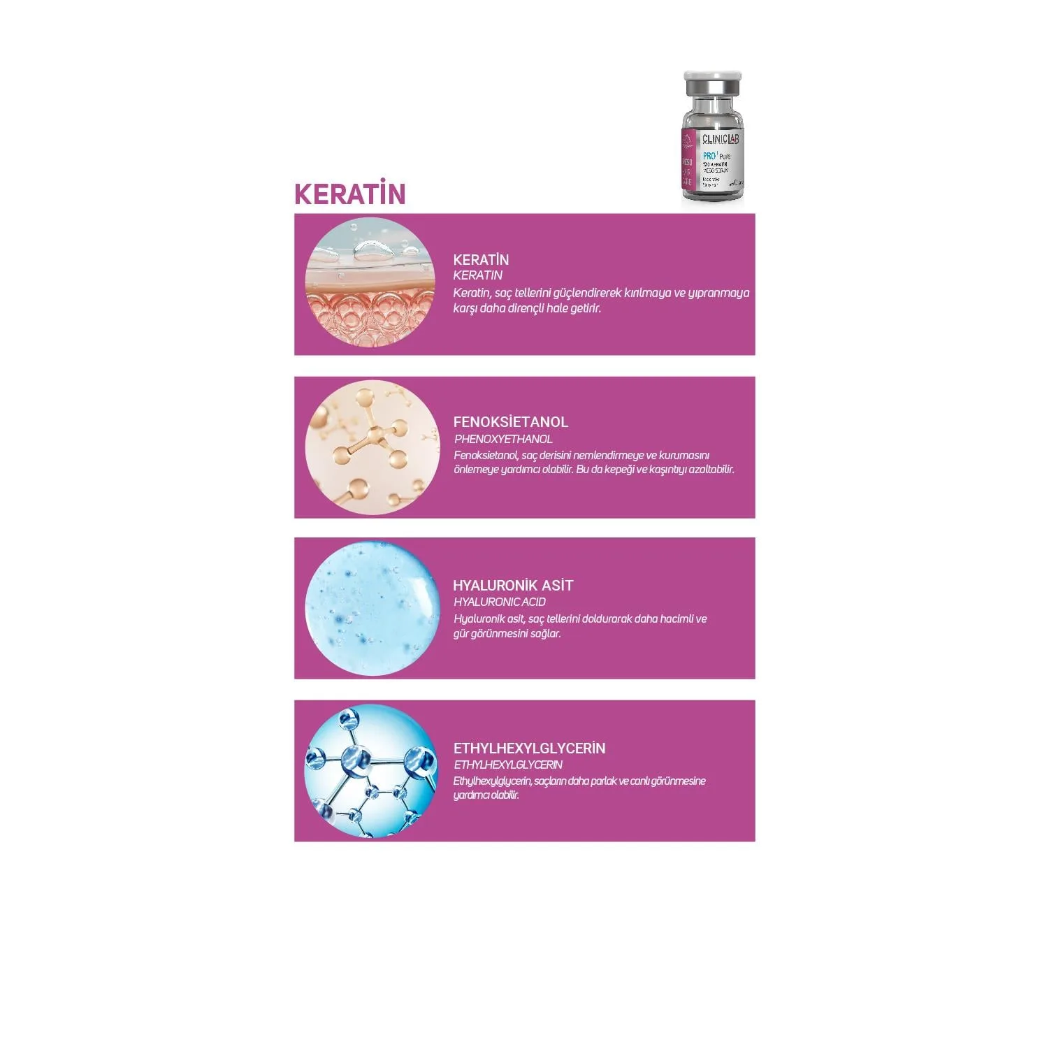 Pro+ Pure Cocktail Saç Bakım Meso Serumu 6 Ml X 5 Adet - Görsel 5