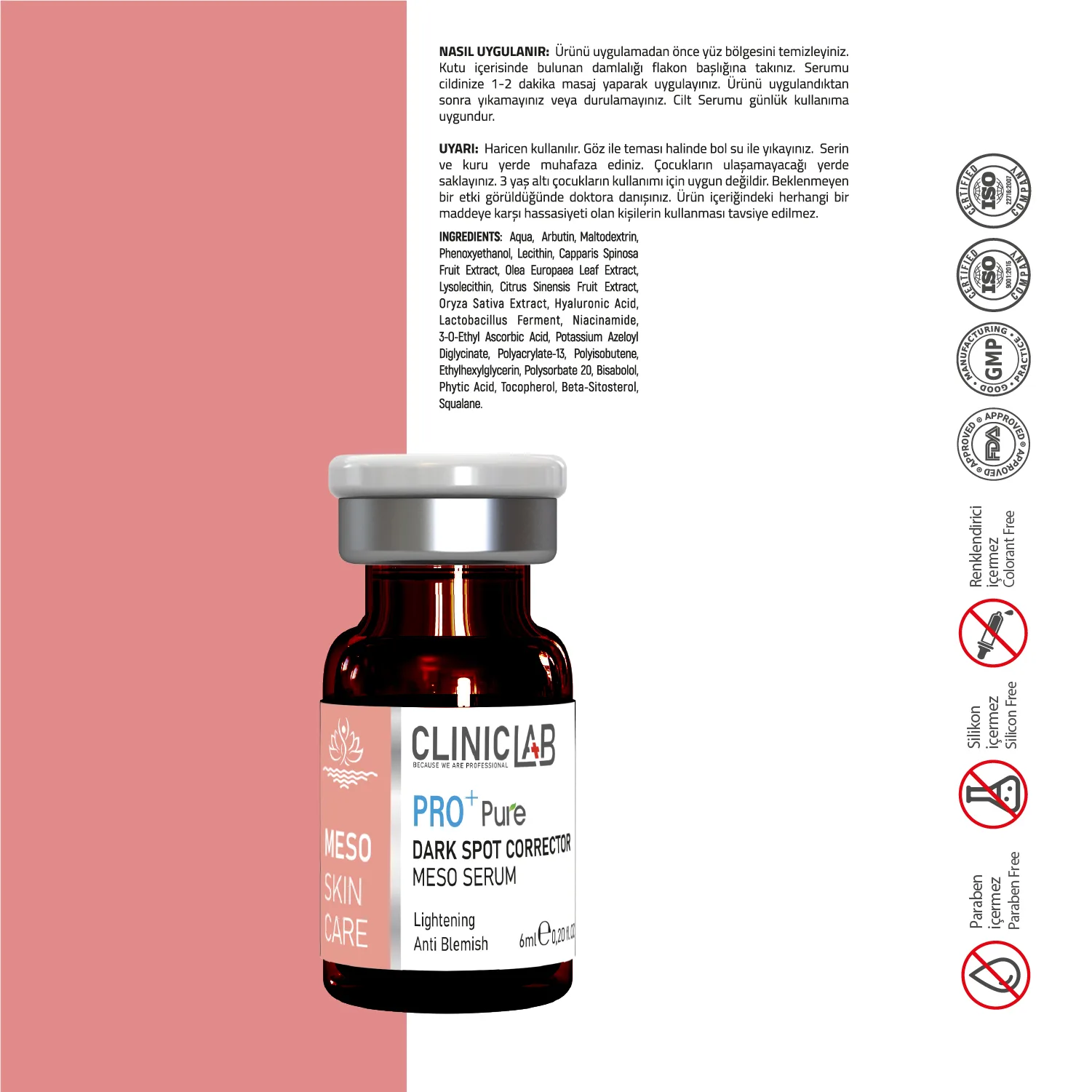 Koyu Leke Düzeltici Meso Serum 6ml x 10 adet - Görsel 6