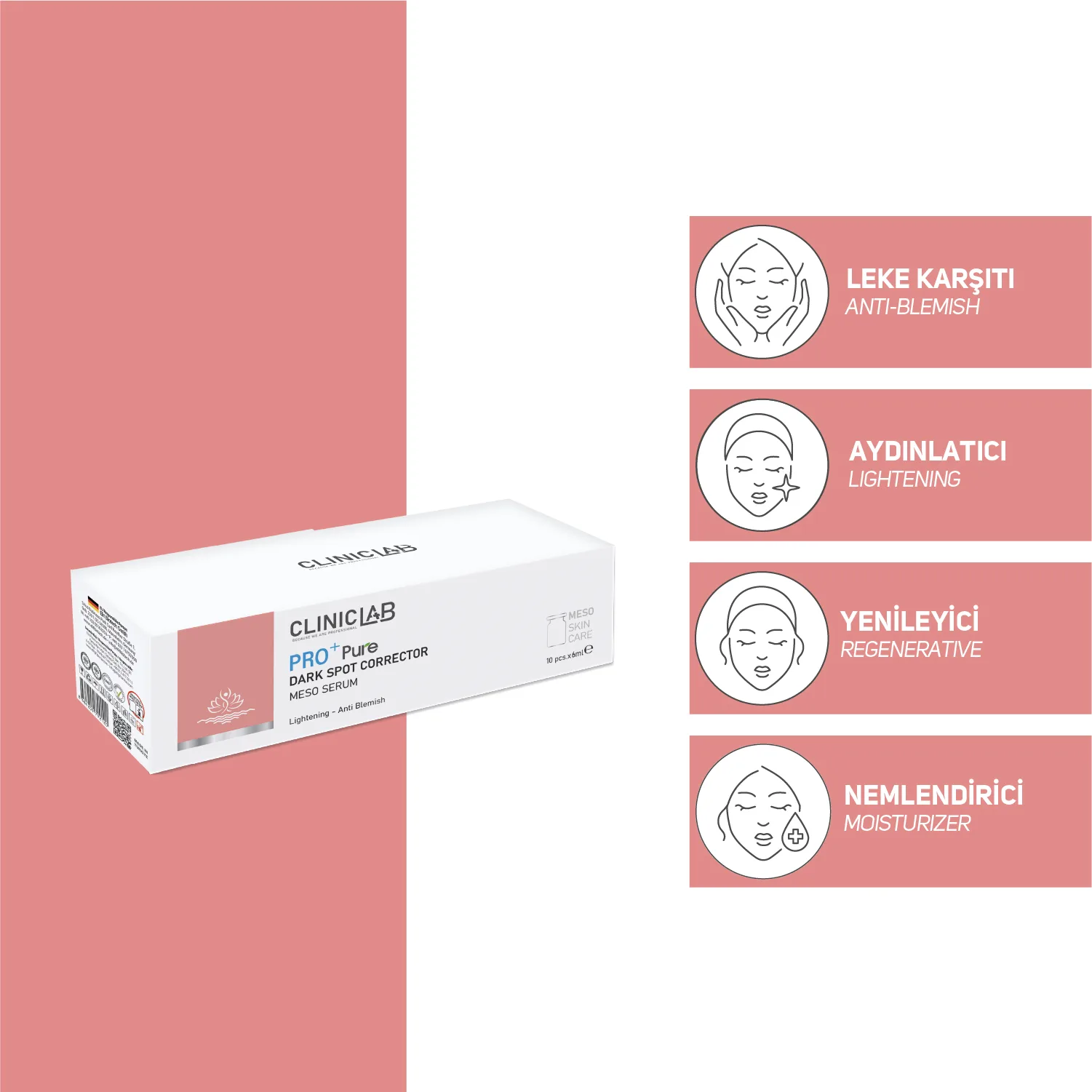 Koyu Leke Düzeltici Meso Serum 6ml x 10 adet - Görsel 3