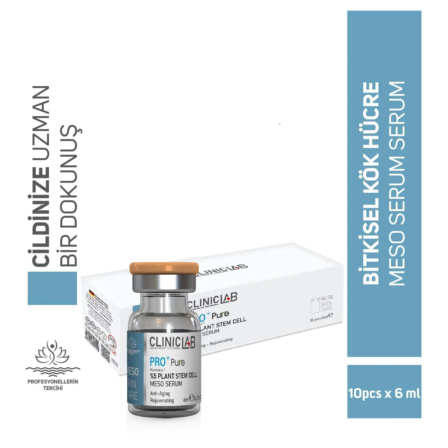 Pro+ Pure %5 Bitki Kök Hücre Meso Serumu 6 Ml X 10 Adet - Görsel 1