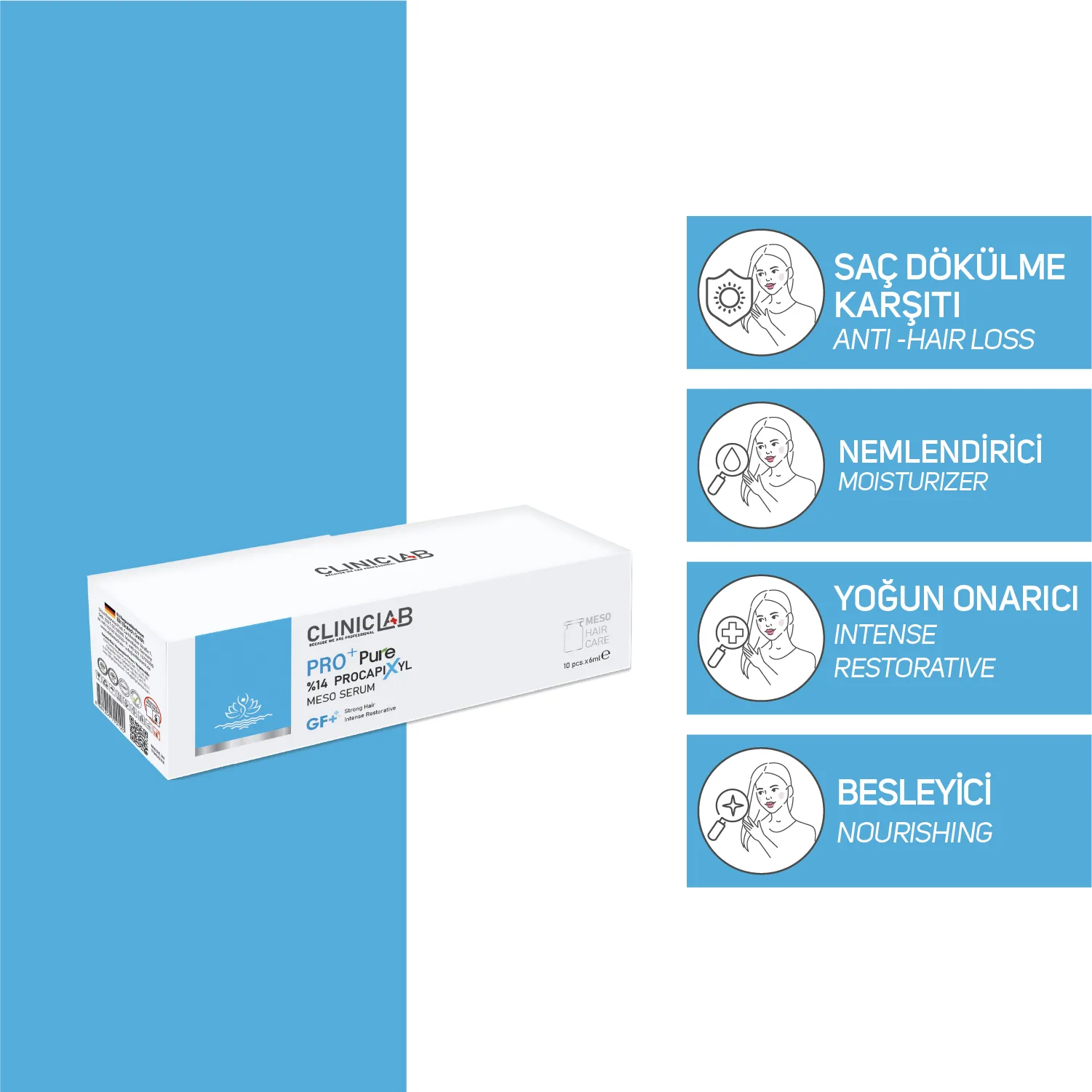 %14 Procapixyl Büyüme Faktörü Meso Serum 6ml x 10 adet - Görsel 3